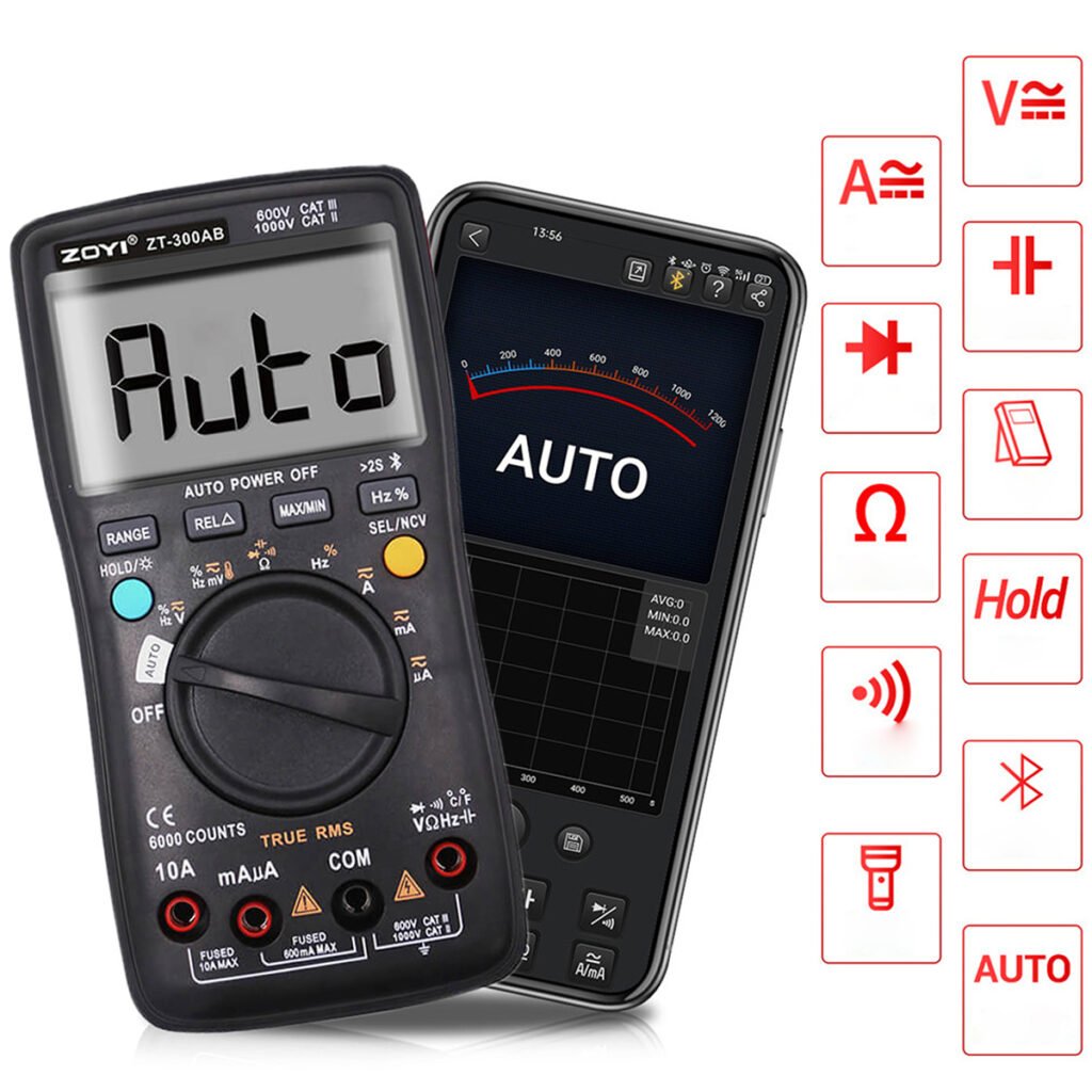 ZOYI BLUETOOTH DIGITAL MULTIMETER APP SUPPORTED